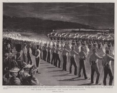 The Queen at Aldershot, the Grand Military Tattoo by Joseph Nash